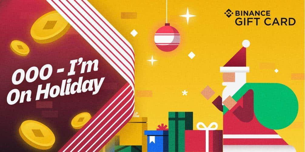  binance cheer holiday events secret santa card 