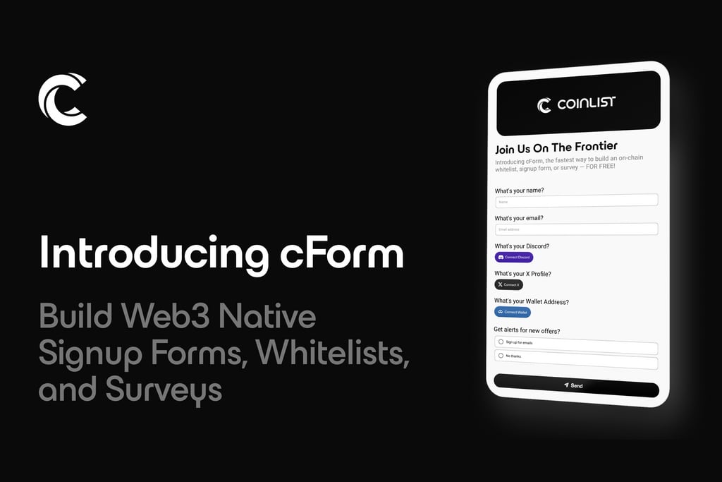 CoinList Launches cForm, Revolutionizing Community Engagement in Crypto