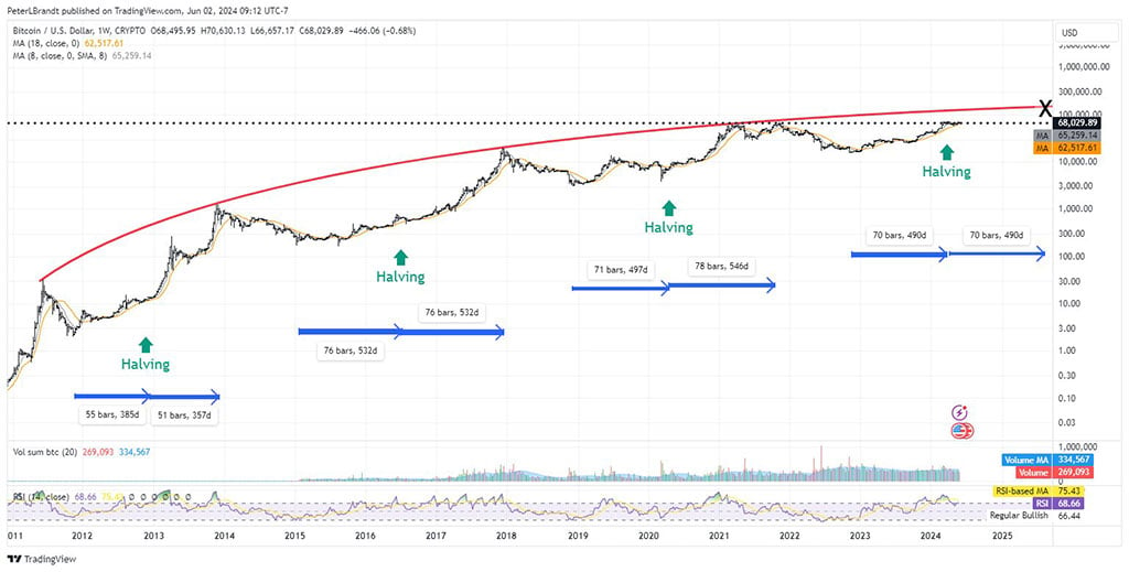 Bitcoin Price Evolution Projection