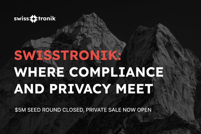 Blockchain Startup Swisstronik Secures $5M and Launches Private Token Sale