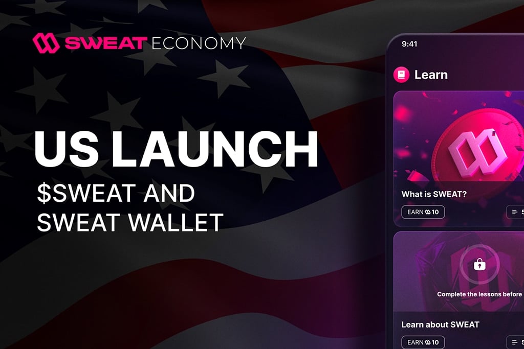Fast-Growing dApp Sweat Economy Set for September US Launch Date to Encourage Healthier Living among Americans