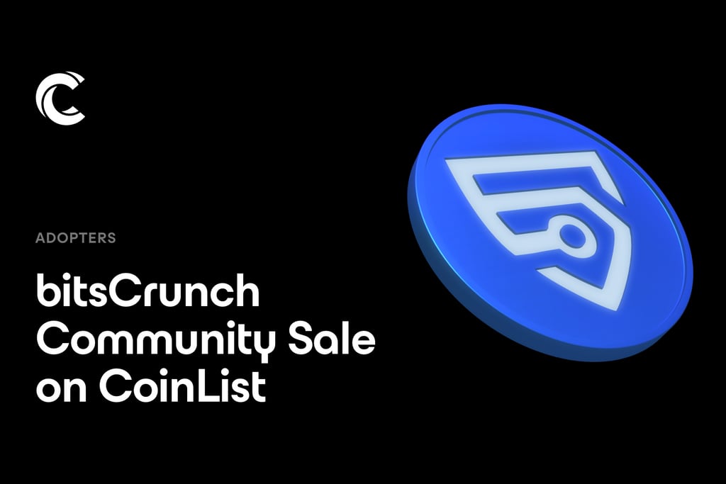 Coinbase-backed bitsCrunch Announces Two-Week Registration for Community BCUT Token Sale on CoinList