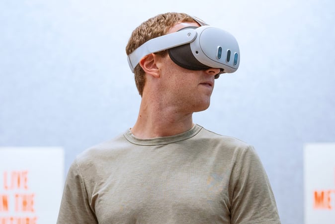 Mark Zuckerberg Unveils Meta Quest 3 VR Headset Priced at $499, Shares Jump 3%