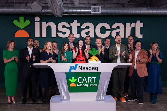 Instacart Stock Jumps 40% on Nasdaq IPO Debut, Closes at 12% Up