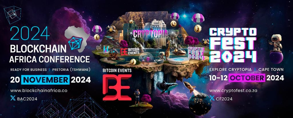 Bitcoin Events Announces Two Exciting Events in South Africa: Crypto Fest 2024 and Blockchain Africa Conference 2024