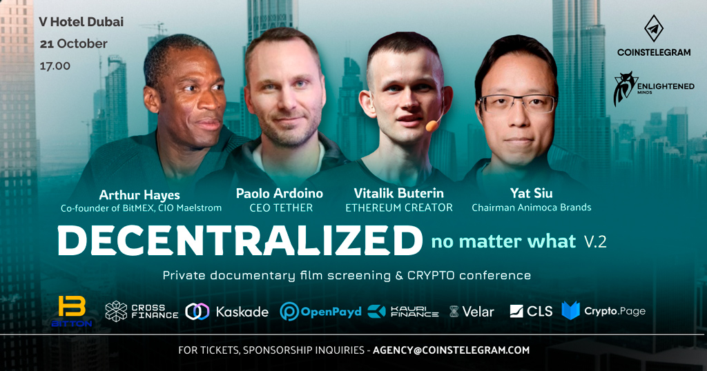 Decentralized no Matter What V.2 Film  Premiere! 21st October Dubai